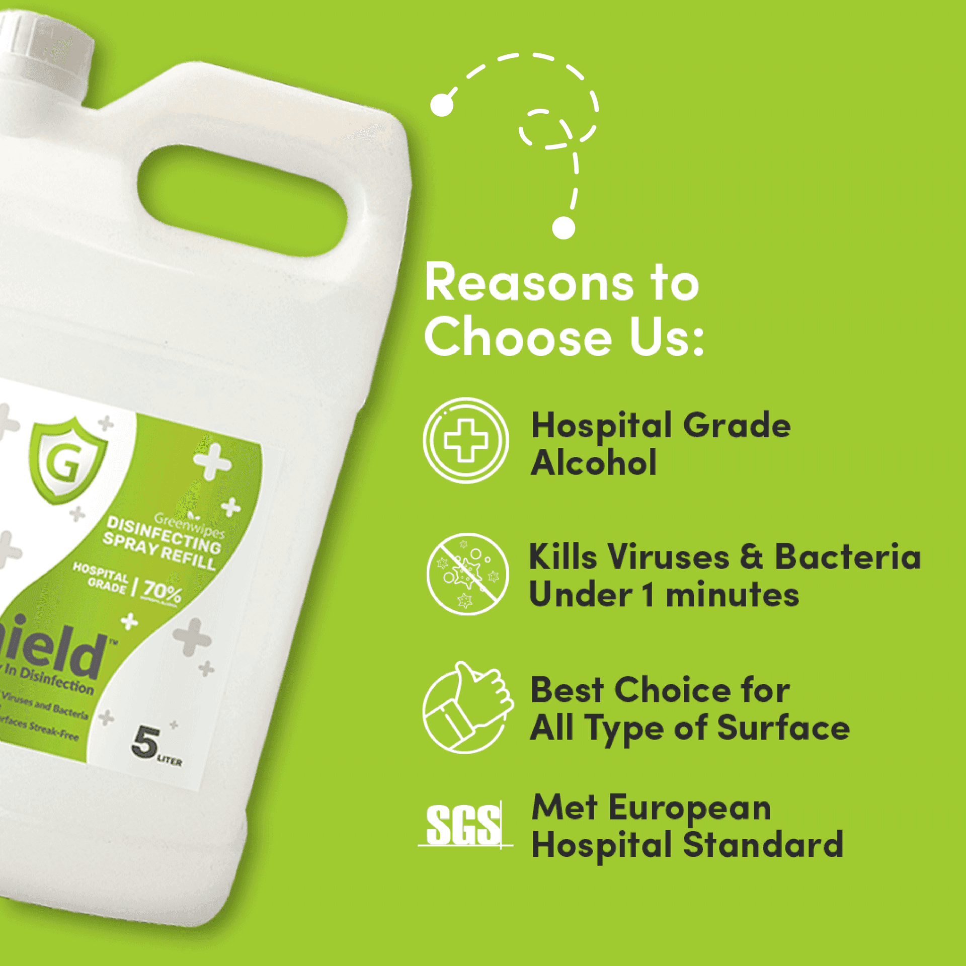 Greenwipes® MD-7050-R5L Non-Alcohol Disinfectant Refill (5L) - Image 5