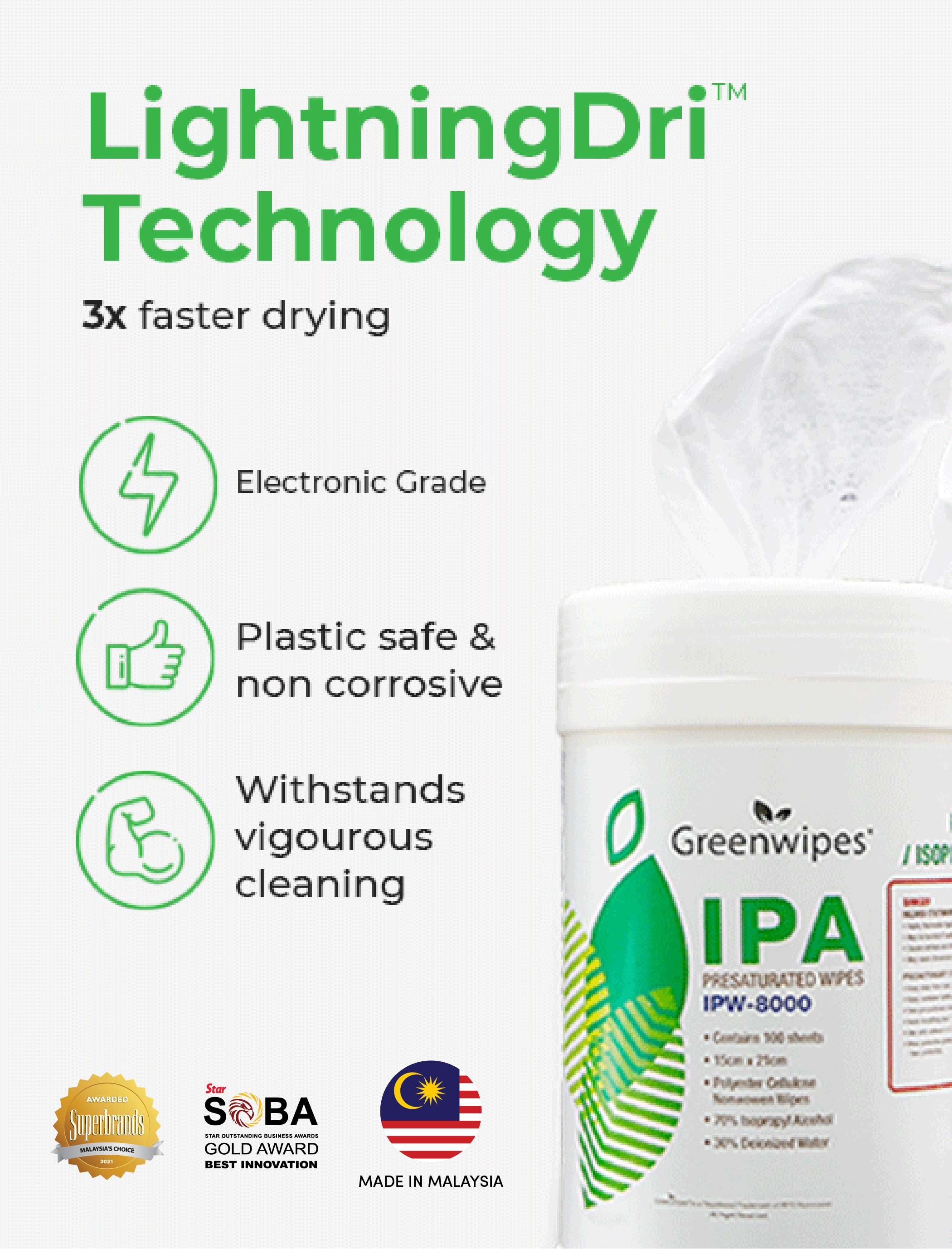 Greenwipes® IPW-8000 Electronic Wipes - Image 4